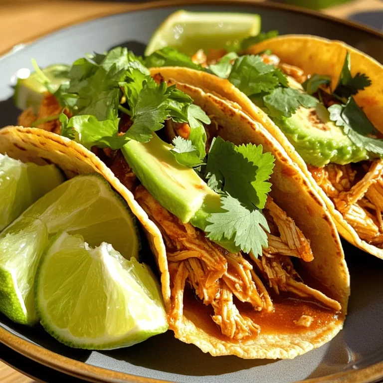Chicken Tinga Tacos are a beloved staple in Mexican cuisine, celebrated for their rich flavors and satisfying textures. Originating from the Puebla region of Mexico, Tinga refers to a type of dish made from shredded meat that is cooked in a spicy tomato sauce, often featuring chipotle peppers. The combination of tender chicken, zesty sauce, and fresh toppings wrapped in warm tortillas creates a delightful culinary experience that tantalizes the taste buds.