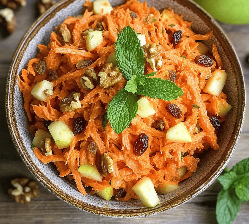 In a world where health-conscious eating is becoming increasingly important, the Crunchy Carrot Apple Delight emerges as a refreshing and nutritious option. This vibrant dish combines the crispness of carrots, the sweetness of apples, and the crunch of nuts, creating a delightful medley of flavors and textures. Not only is this recipe simple to prepare, but it also caters to various dietary preferences, making it a versatile choice for any meal occasion. Whether you are looking for a healthy side dish to complement your dinner, a satisfying snack to keep your energy levels up, or a light lunch that’s both filling and nutritious, this Crunchy Carrot Apple Delight ticks all the boxes.