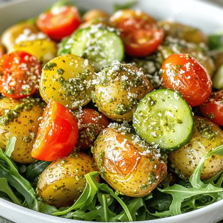 Potato salad has long been a staple in various cuisines around the world, cherished for its comforting texture and versatility. Whether served at summer barbecues, holiday gatherings, or simple family dinners, this dish has a way of bringing people together. While traditional potato salads often feature creamy mayonnaise as a base, they can sometimes lack the vibrancy and excitement that a more adventurous palate craves. Enter the Pesto Potato Salad with a Twist—a delightful variation that introduces a burst of flavor and an array of health benefits.
