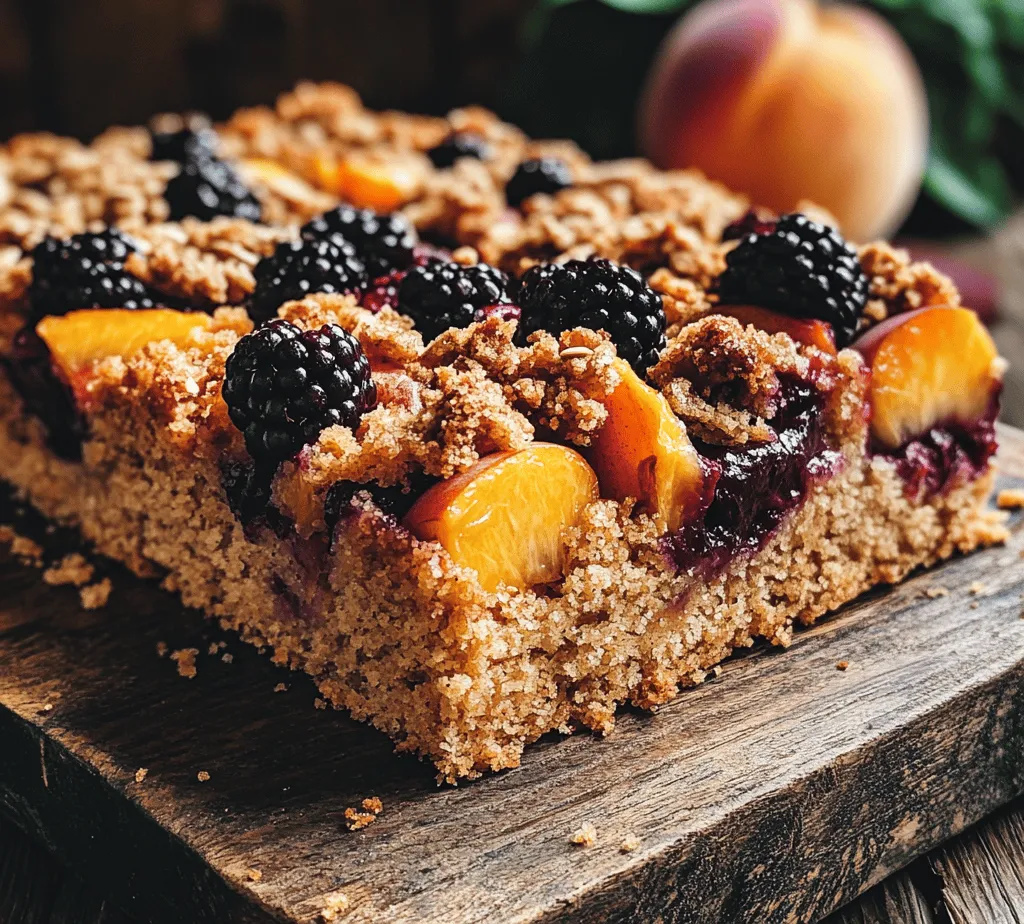 In the world of baking, the significance of using fresh, seasonal ingredients cannot be overstated. Seasonal fruits like peaches and blackberries not only enhance the flavor profile of any dish but also elevate the overall baking experience. When fruits are in season, they are at their sweetest and juiciest, providing a burst of flavor that outshines their out-of-season counterparts. Using fresh ingredients ensures that your coffee cake is rich in flavor, making each bite a delight.