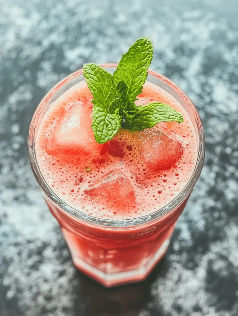 As the summer sun blazes overhead, the craving for refreshing beverages that cool us down and revitalize our spirits intensifies. One of the most delightful and invigorating drinks you can enjoy during this season is a watermelon smoothie with coconut water. This vibrant and healthy blend not only quenches your thirst but also nourishes your body with essential nutrients, making it a perfect choice for any occasion, whether it’s a lazy afternoon by the pool or a post-workout recharge.