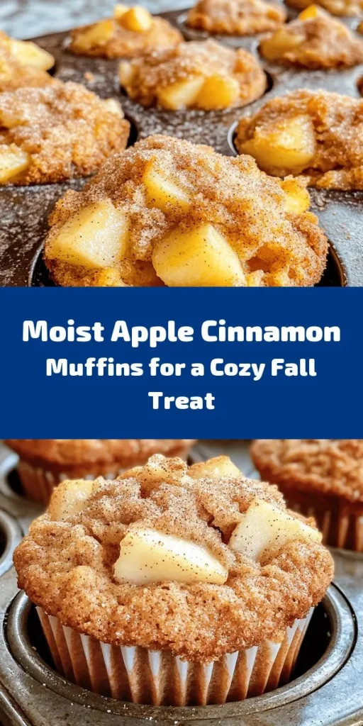 Delight in these irresistible moist apple cinnamon muffins, perfect for any occasion! Made with fresh apples, warm spices, and a touch of Greek yogurt for added moisture, these muffins are as delicious as they are easy to make. Simply mix your ingredients, fold in the apples, and bake until golden. Enjoy them warm with your favorite beverage, or pack them for a tasty snack on the go. Ideal for fall and beyond, these muffins are sure to become a family favorite!