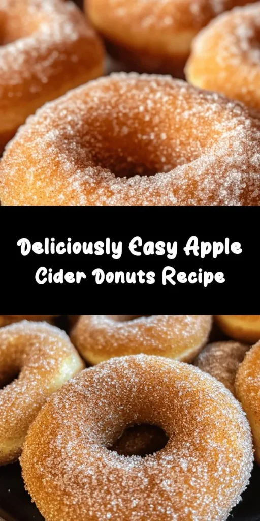 Indulge in the autumn delight of homemade apple cider donuts! These delightful treats are easy to make with simple ingredients like flour, apple cider, and spices. Whip up a batch in just 30 minutes, and enjoy the warm, soft texture rolled in a sweet cinnamon sugar coating. Perfect for pairing with your morning coffee or as a cozy snack throughout the day. Bring the flavors of fall to your kitchen with this irresistible recipe!