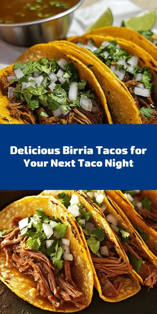 Get ready to indulge in My Fave Birria Tacos! Juicy beef chuck roast simmers in a flavorful blend of spices and dried peppers, creating a rich sauce that's simply irresistible. These delicious tacos are filled with tender shredded meat, topped with fresh cilantro and diced onions, all wrapped in crispy corn tortillas. Perfect for a cozy dinner or a fun gathering, serve with lime wedges and extra broth for dipping. Enjoy this tasty culinary adventure!